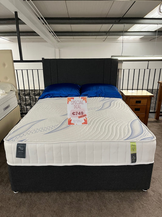 Double bed with 2 drawers