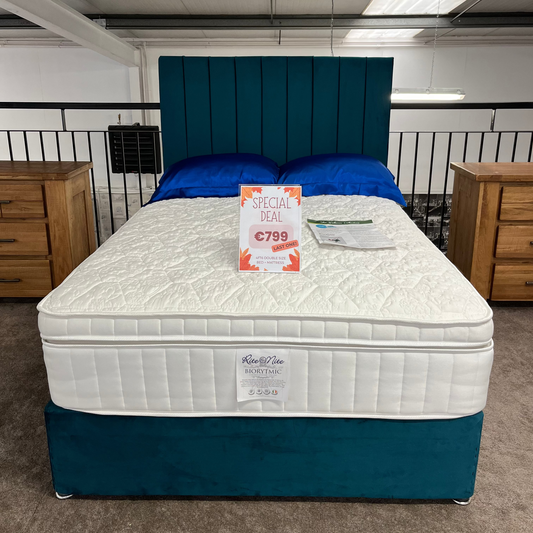 Double bed set in Plush Teal