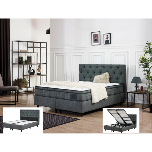 Ottoman Bed Dark Grey