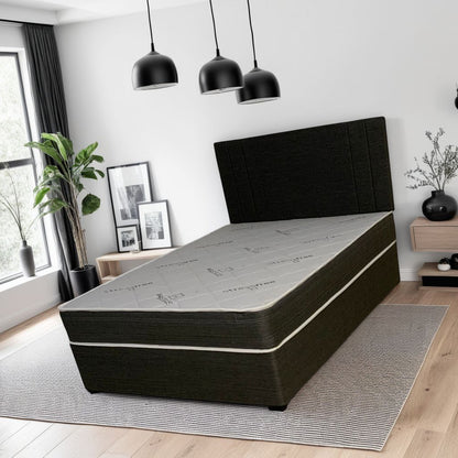 Stressfree Graphite Grey Bed Set - King