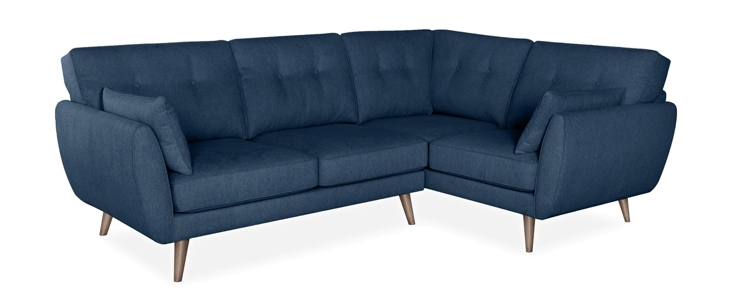 Zinc Navy Left Corner Sofa