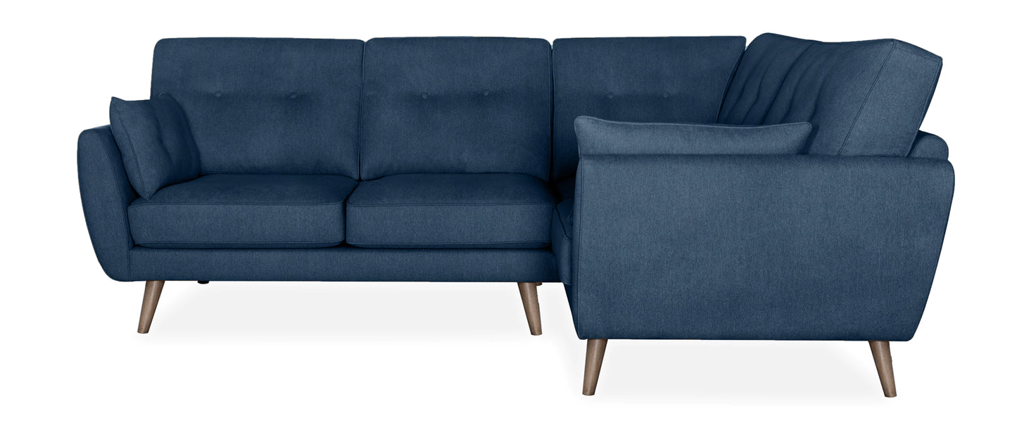 Zinc Navy Left Corner Sofa