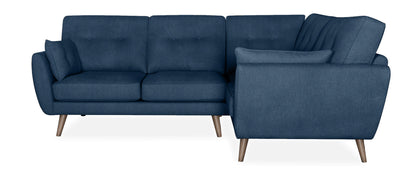 Zinc Navy Left Corner Sofa