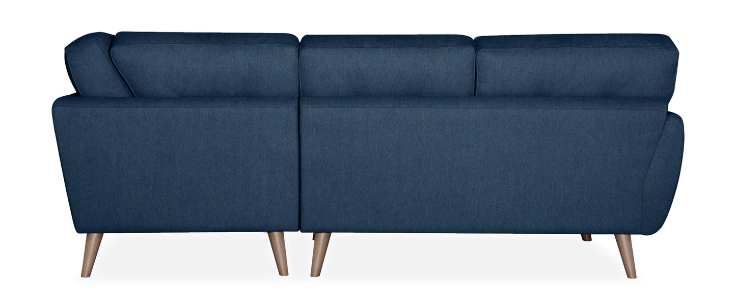 Zinc Navy Left Corner Sofa