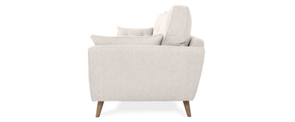 Zinc Cream Fabric 2-Seater Sofa