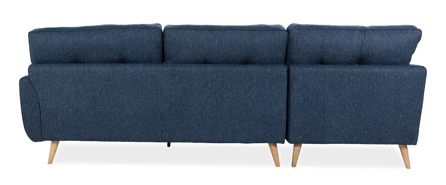 Zinc Navy Left Corner Sofa