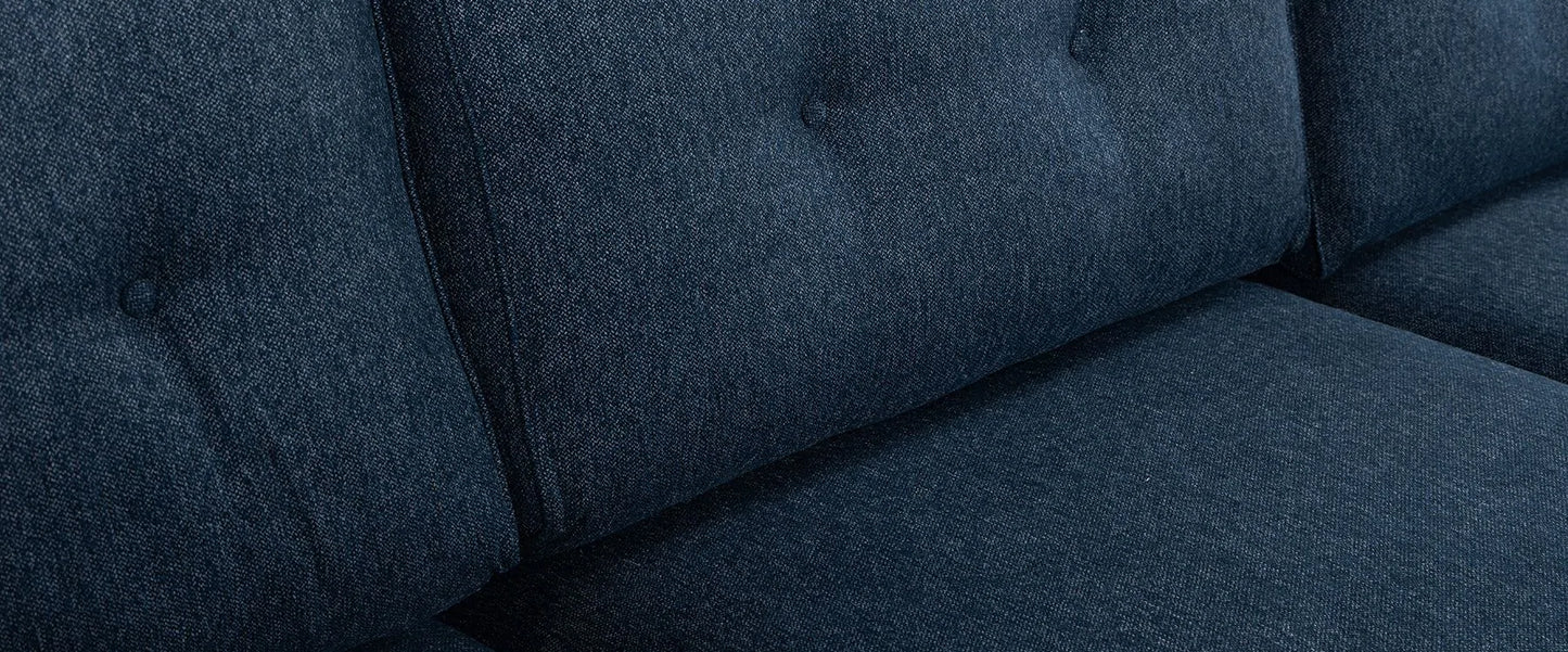 Zinc Navy Left Corner Sofa